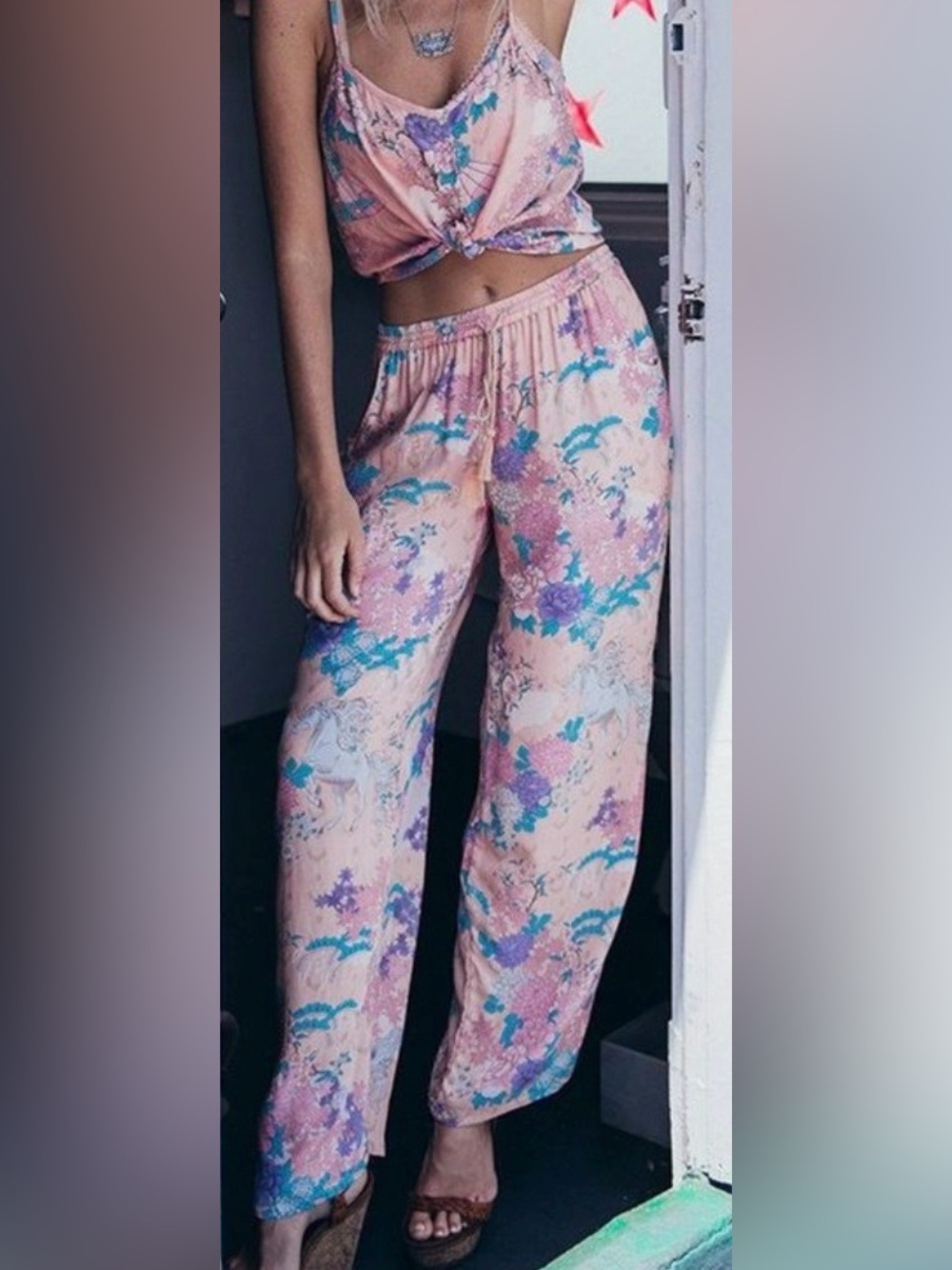 Wild horses set cami, pants, shorts
